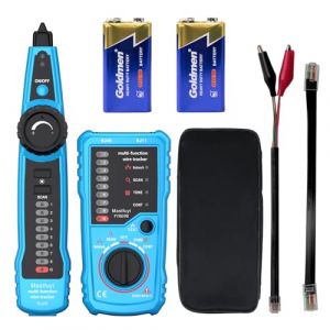 Testeur de Câble Réseau, Traceur de Câble de Signal Numérique avec Tonalité de Sonde, Détecteur de RJ11 RJ45, Maintenance Collationnement des Câbles Ethernet LAN Cat5 Cat6, Test de Ligne Téléphonique (Mastfuyi, neuf)