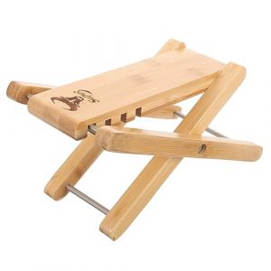 GOOHOCHY Repose-pieds Pour Guitare Classique En Bois Massif De Bambou, Réglable 4 Hauteurs, Accessoire Pour Guitaristes Adultes, Tabouret De Pied Ergonomique Pour Confort Et Stabilité (Diyu J, neuf)