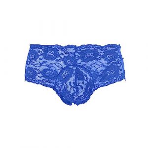 Boxer Homme Sexy Érotique Calecon Homme Transparente En Dentelle Caleçons Homme Maille Boxers Homme Résille Caleçon Homme Respirant Calecons Hommes Shorty Sous Vetement Slip Homme Boxer Culotte (Sunliney, neuf)