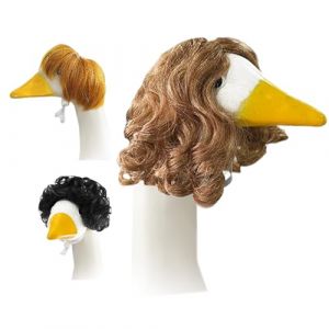 syayw Perruque de Canard de Jardin | Perruque Tressée Pour Statue De Canard D'extérieur 3 Pièces - Accessoires Déguisement Drôles Décoration Extérieure Résistante Intempéries Pour Jardin Terrasse (nousaeg, neuf)