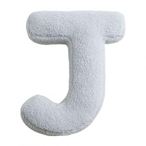Vgvgaj Coussin en peluche avec lettres de l'alphabet - 30 x 38 cm - En coton - Avec alphabet anglais - Lavable - Avec initiales de A à Z - Pour chambre d'enfant, canapé, lit, sol (MightMone, neuf)