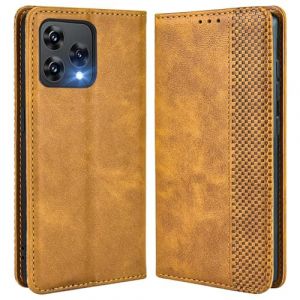 MOJIA Coque pour Cubot A40, &Eacute;tui en Cuir, PU Housse Pochette Antichoc et Anti-Rayures Fonction Stand Rabat de Portefeuille Etui Coque. Brun (Shangnai, neuf)