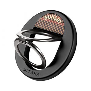 pitaka Poignée Magnétique Support pour Anneau de Téléphone avec Double Anneau Porte Doigt Réglable en Fibre Aramide pour iPhone 16/15/14/13 Coucher de Soleil (PITAKAofficial, neuf)