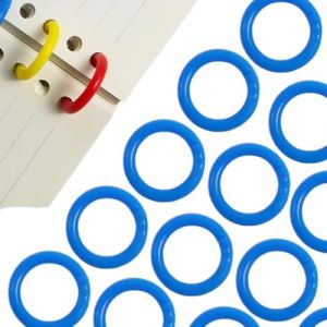 CHUYIX Lot de 100 anneaux de reliure en plastique pour feuilles volantes - 20 mm - Anneaux porte-cl&eacute;s - Feuilles en vrac - Pour scrapbooking, album, artisanat, porte-cl&eacute;s, rangement m&eacute;mo (CHUYIX, neuf)