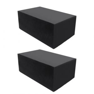 Bloc en Caoutchouc pour cric de Levage Coussin Pont élévateur à Ciseaux Patin tampons universels Cales Bloc de Support Voiture Protection hydraulique Pieds Pad Jack Auto Plaque (2pcs 240x150x95mm) (LeteTech, neuf)