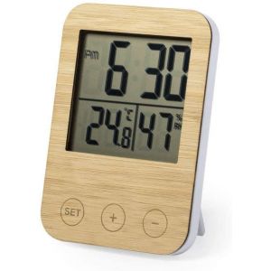 Station Météo – Thermomètre - Hygromètre - Bois Bambou – Cadeau (Begoon, neuf)