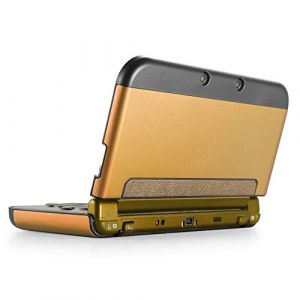TNP Coque de protection pour New Nintendo 3DS XL 2015, Coque en plastique et aluminium, accessoires pour Nintendo 3DS jeux et Console New Nintendo 3DS, Or (TNP UK, neuf)