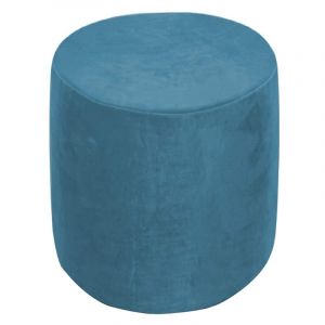 XGANGM Velours Housse de Pouf Extensible Housse Ottomane Carrée/Rond 40x40/45x45, Housse de Protection pour Repose Pieds Ottomane Cover Housse Tabouret de Rangement,Rounda,30x25cm (JLYUL, neuf)