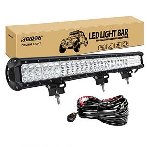 RIGIDON 70 cm 180W led light barre avec Faisceau de Câblage kit, 28 pouces 12V 24V barre d'éclairage led, barre lumineuse led pour offroad Véhicules Voiture camions 4x4,6000K rampe de phare led (Sanyue-EU, neuf)