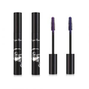 JCUGSBS 5D Silk Fiber Mascara Waterproof Long, Mascara Volume Noir Intense, Mascara volume et longueur, Convient aux Yeux Sensibles,Bleu et violet (GuangZhouJieChunMaoYiYouXianGongSi, neuf)