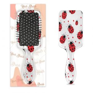 Mexpekil Brosse à cheveux de massage pour homme et femme - Brosse démêlante pour cheveux humides ou secs - Peignes à coussin d'air doux (coccinelle) (HSYOYO, neuf)