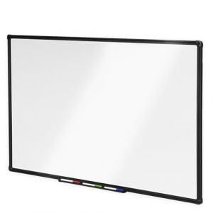 KARAT Tableau Blanc effaçable Onyx - Panneaux Magnétique avec cadre noir en aluminium - Ardoise velleda laqué 60x90 cm - Tableau aimanté mural résistant aux Rayures - Inclus matériel de montage (Velvet Trading, neuf)