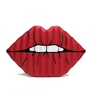 Beach Toy ® - Matelas Gonflable, Red Lip, Taille : 180 cm, Maxi bouée géante levres Rouge (Beautyful Center, neuf)