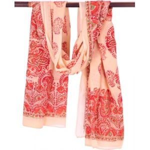 GURU SHOP Paréo léger, sarong, foulard en coton imprimé à la main, homme/femme, blanc, coton, taille : taille unique, Combinaison de couleurs : 38, taille unique (Guru Shop, neuf)