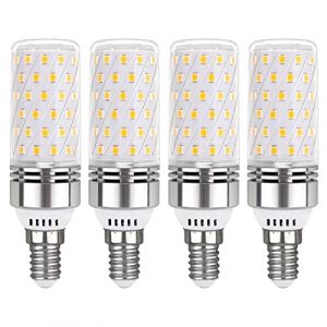 Akynite Lot de 4 ampoules &eacute;pi de ma&iuml;s LED E14 12 W Blanc chaud 3000 K 1450 lm Angle de faisceau 360&deg; 230 V &Eacute;quivalent aux ampoules halog&egrave;nes E14 100 W Petit culot &agrave; vis SES LED Lampe &eacute;pi de ma&iuml;s Non (Akynite FR, neuf)