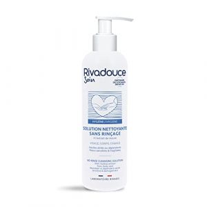 Rivadouce - Solution Nettoyante sans Rinçage 500ml - Permet d'espacer les toilettes des adultes alités ou à mobilité réduite - Visage et Corps - Parfum discret et agréable (BIOSAMPLE, neuf)