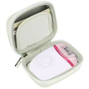 Linkidea Sac de rangement pour rasoir pour femme, compatible avec les épilateurs Philips Satinelle BRE235/04 et HP6401, Braun Silk-epil 3 3-270, étui d'accessoires d'épilation pour voyage (vert) (LinkideaEU, neuf)