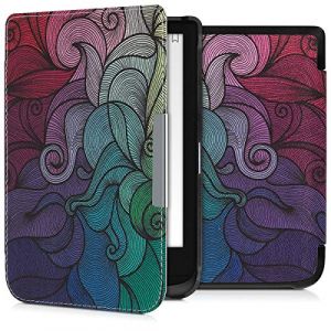 kwmobile &Eacute;tui Compatible avec Pocketbook Touch Lux 4/5/Touch HD 3/Color (2020)/ Vivlio Lux 5 Coque - &Eacute;tui &agrave; Rabat magn&eacute;tique Tablette eReader Similicuir - Fuchsia-Bleu-Vert (SX-Commerce, neuf)