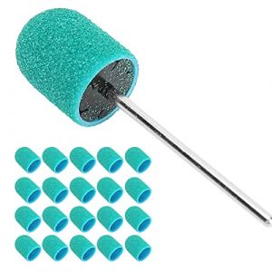 Bande de Ponçage des Ongles Foret de Remplacement Têtes de Perceuse à Ongles Nail Art Polissage Capuchon de Ponçage Set Accessoire pour Lime électrique Ponceuses à Ongles Manucure(vert) (Vertigo eu, neuf)