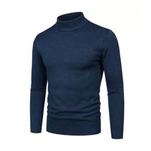 KBOPLEMQ Pull en tricot pour homme &agrave; demi col roul&eacute; - Manches longues - Tricot fin - Pull chaud &agrave; col roul&eacute; - Col montant - Pull thermique pour l'hiver - Sous-pull thermique &agrave; col roul&eacute; - Coupe (VISNA, neuf)