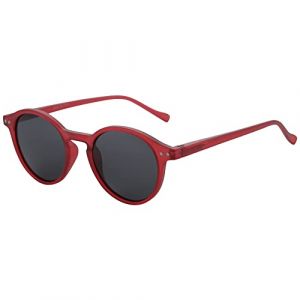 ZENOTTIC Lunette de soleil polaris&eacute; R&eacute;tro Classique Ronde R&eacute;tro Lunettes de soleil UV400 Cadre Homme Femme (MojingTec123, neuf)