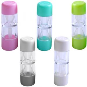 JEYORZY 5 pcs &eacute;tuis &agrave; lentilles de Contact, lentilles de Contact color&eacute;es, &eacute;tui &agrave; lentilles de Contact Portable, &eacute;tui &agrave; lentilles de Contact de Voyage &eacute;tanche, pour la Maison et Les Voyages (Wacicy EU, neuf)