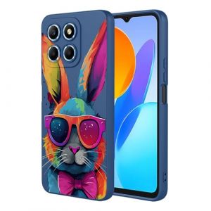 BORYA Silicone Coque pour Honor X8 5G / Honor X6 / Honor 70 Lite, Antichoc Souple Soyeux Tr&egrave;s Mince Premium TPU Housse, &Eacute;l&eacute;gant Simple Mignon Motif &Eacute;tui, Anti-Rayures Tissu Microfibre, P6 (Boerya, neuf)