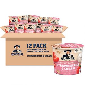 Quaker Lot de 12 gobelets Express Fraise et Cr&egrave;me (Treatspree, neuf)