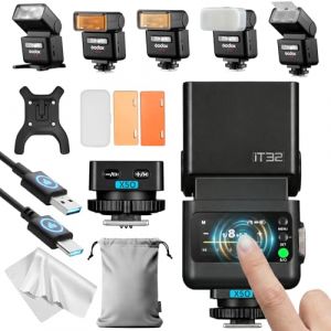 Godox iT32 Flash Appareil Photo TTL avec D&eacute;clencheur X5-O, Flash TTL Sans Fil 2.4G HSS 1/8000s, Compatible avec Olympus E-M1 PEN-F E-M10 II E-PL8 E-M10 III E-P5 Panasonic GH4 G100 F1 G85 GX85 LX100 S1 (LetWell, neuf)