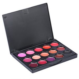 Yinhing Brillant &agrave; L&egrave;vres Professionnel 15 Couleurs, Ensemble de Maquillage pour L&egrave;vres Vibrantes et Longue Dur&eacute;e, pour F&ecirc;te Cosplay, Mariage, Taille Portable 10.5cm (Kireina-eu, neuf)