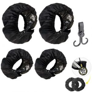 Housses De Roue De Poussette Infantile,Couverture De Protection De Roue,Housses De Protection Pour Fauteuil Roulant 4PC Enjoliveur De Roue De Poussette Pour Garder Les Roues Propres (JOPPR, neuf)