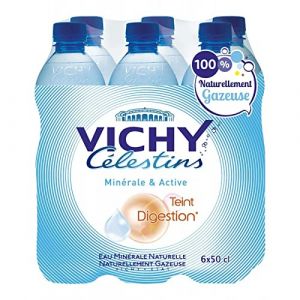 VICHY CELESTINS - Eau Minérale Naturelle Gazeuse 6X500Ml - ( L'unité ) (Ma Biotique, neuf)