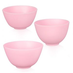 WRITWAA Lot de 3 Bols &agrave; Masque Facial en Plastique Solide, Bol M&eacute;langeur Mini Spatule, pour Soins Cosm&eacute;tiques et Masques DIY &agrave; Domicile (Saieli, neuf)