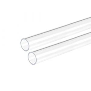 DMiotech 2pcs 18mm x 22mm 12" Transparent Acrylique Tuyau Rigide Plastique Tube pour Aquarium Tuyau Eau, Eau Système Refroidisement, Plomberie (Dmiotech, neuf)