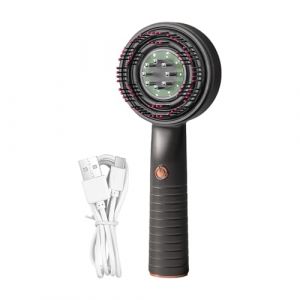 Stimulateur Cuir Chevelu Pousse Cheveux - Brosse Massante Électrique pour Cuir Chevelu - Brosse Vibrante Imperméable Rechargeable pour Soins Personnels Beauté Maison Voyage (yihekalee, neuf)
