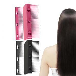 Peigne lisseur à cheveux, peigne plat en fer, peigne à lisser, peigne chauffant pour coiffeur, peigne plat amovible, peigne à cheveux pour salon et coiffure (motandeur, neuf)
