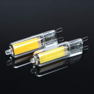 Avfora Ampoule G9 LED COB 7W 9W 12W 15W, Lumi&egrave;res En Cristal De Verre Pour La Maison, Luminaire Suspendu, Lustre, Remplacement De Lampe Halog&egrave;ne 25W 45W 110V 220V, 2 Pi&egrave;ces,7W - 220V-2 Pi&egrave;ces (TYKGSQIP Store, neuf)