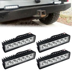Nizirioo 4 Pièces Projecteur de Travail LED 18W Projecteur Hors Route Phare Supplémentaire 12V Phare 6000K Phare Supplémentaire IP67 Étanche Feu de Recul pour Tracteur Excavatrice VUS, UTV, VTT (YOUXIUDEDIANPU, neuf)