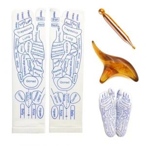 NHQZ Ensemble de Chaussettes de Réflexologie, Reflexologie plantaire, Chaussettes de Réflexologie, Chaussettes de Massage pour Réflexologie des Pieds Pour Réflexologie des Pieds，Hommes，40-45 (NHQZ, neuf)