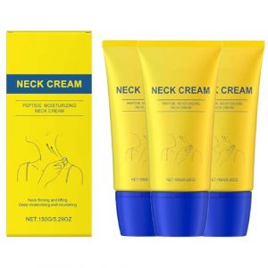 Crème raffermissante pour le cou, crème raffermissante pour le cou avec rouleau, crèmes nourrissantes et hydratantes pour le cou, crème hydratante anti-âge pour les rides et le double (3PCS) (henanshenglishangmaoyouxiangongsi, neuf)