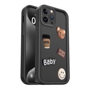 PanXCase Coque pour Xiaomi Redmi 10C - Étui 3D Ourson Sourire Motif Désign Cute Silicone, Protection Caméra Filles Femmes Antichoc Housse (Black) (PanXuan, neuf)