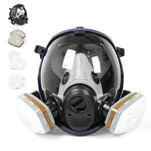 Trudsafe 6800 Masque Respiratoire Int&eacute;gral R&eacute;utilisable, Masque anti Poussiere, Masque a Gaz, masque respiratoire avec filtre &agrave; vapeur organique, Masque pour Peinture, Masque a Gaz Integral (Chudeng ltd, neuf)