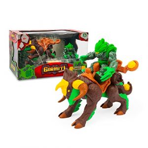 Gormiti Forest Beast Troncalion + Lord Tasarau de 7 cm, Pack de 2 Figurines avec Une hyperb&ecirc;te et Une poup&eacute;e des protagonistes de la s&eacute;rie Saison 3, +4 Ans, c&eacute;l&egrave;bre (GRL02200) (Semplidea Srl, neuf)