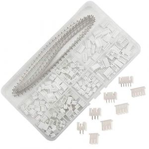 GTIWUNG 550Pcs JST Connecteur Kit avec 2.54mm JST-XH 2/3/4/5 Pin Mâle/Femelle Connecteurs, 2.54mm Broches Connecteurs Terminals, Micro Connecteur JST 2/3/4/5 Pin (GTIWUNG-FR, neuf)