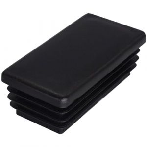 SKIR'CO (30 pi&egrave;ces) Bouchons Rectangulaires en Plastique 30 x 70 mm, Embouts de Tube Mat, Inserts de Tube Rectangulaire, Bouchons de Poteau de Cl&ocirc;ture, Noir RAL 9005 (Skirmantas, neuf)