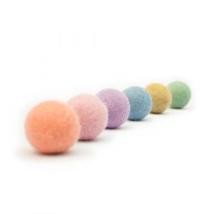 LucyBalu® Jouet pour Chat | Balles en Feutre | Lot de 6 | 100% Pure Laine | Jouet Interactif d'Intérieur | Multicolores (LucyBalu, neuf)