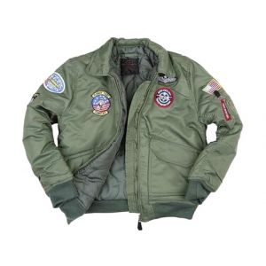 Fostex garments Blouson Aviateur Bombers B-52 TOP GUN Kaki Enfant avec Porte Clé (10 ans) (CAPACHATCOM, neuf)