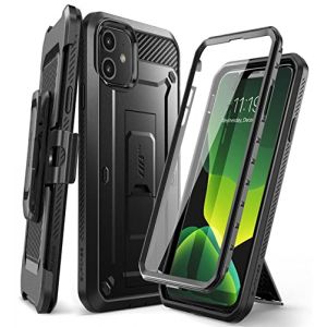 SUPCASE Coque iPhone 11, Coque Int&eacute;grale de Protection Robuste Anti-Choc avec Protecteur d'&eacute;cran Int&eacute;gr&eacute; et Clip de Ceinture [Unicorn Beetle Pro] pour iPhone 11 6.1 Pouces 2019 (Noir) (SUPCASE & i-Blason Store, neuf)