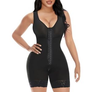 YIANNA Body Gainant Femme Ventre Plat Combinaison Gainante Sculptant Gaine Amincissante Invisible Fajas Shapwear Minceur Colombianas Noir 2XL 7275 (YIANNA Direct, neuf)