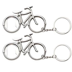 2 pièces ouvre-bouteille de vélo, ouvre-bouteille porte-clés, mini ouvre-bouteille de bière, ouvre-bouteille de bière portable pour les fashionistas et les amateurs de vélo (UAB WSVLKE LT, neuf)